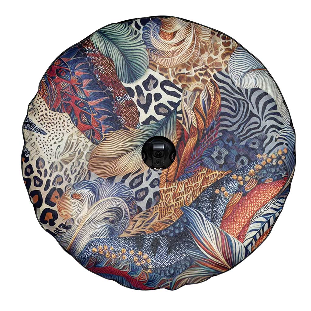 Wild Animal Skins Spare Tire Cover Unique Leopard Zebra And Snake Patterns - Wonder Print Shop