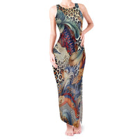 Wild Animal Skins Tank Maxi Dress Unique Leopard Zebra And Snake Patterns - Wonder Print Shop