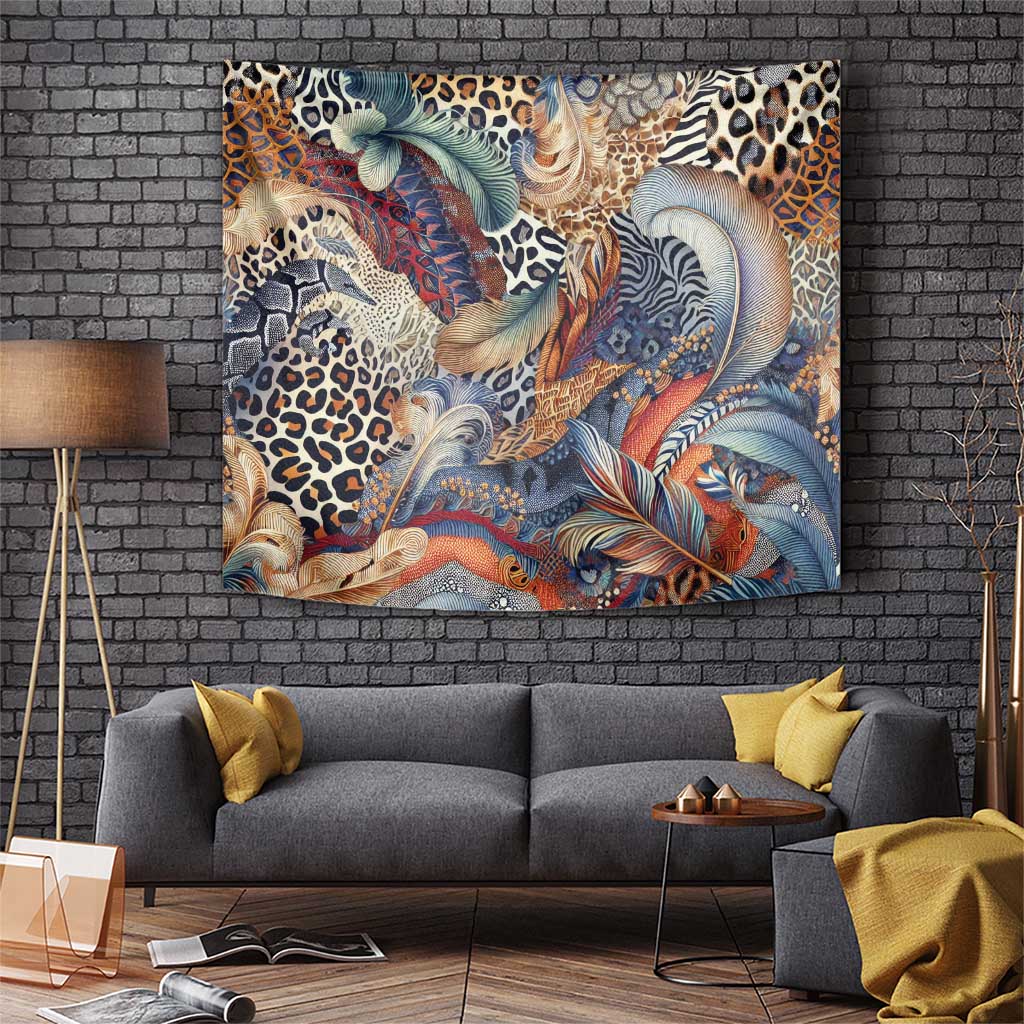 Wild Animal Skins Tapestry Unique Leopard Zebra And Snake Patterns - Wonder Print Shop