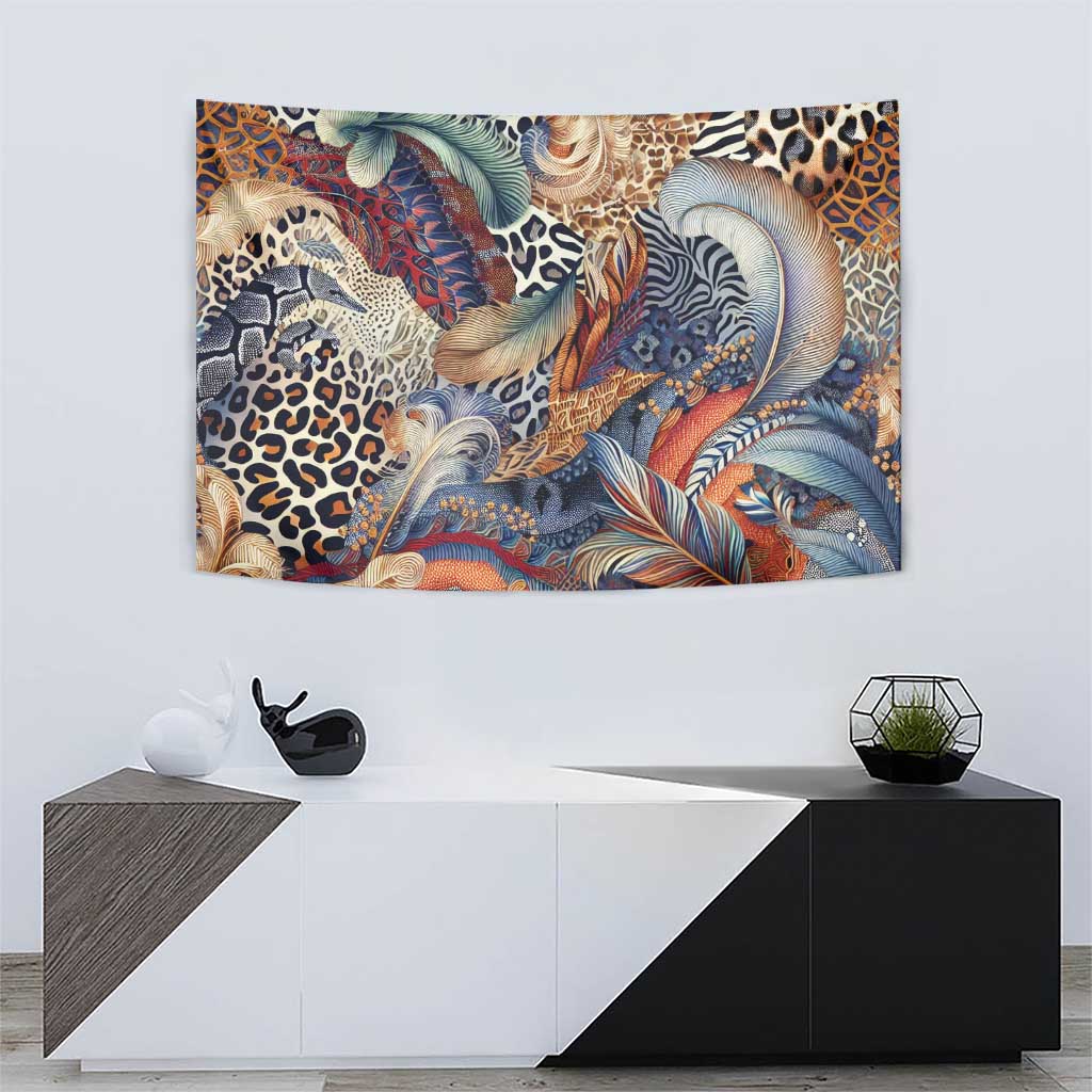 Wild Animal Skins Tapestry Unique Leopard Zebra And Snake Patterns - Wonder Print Shop