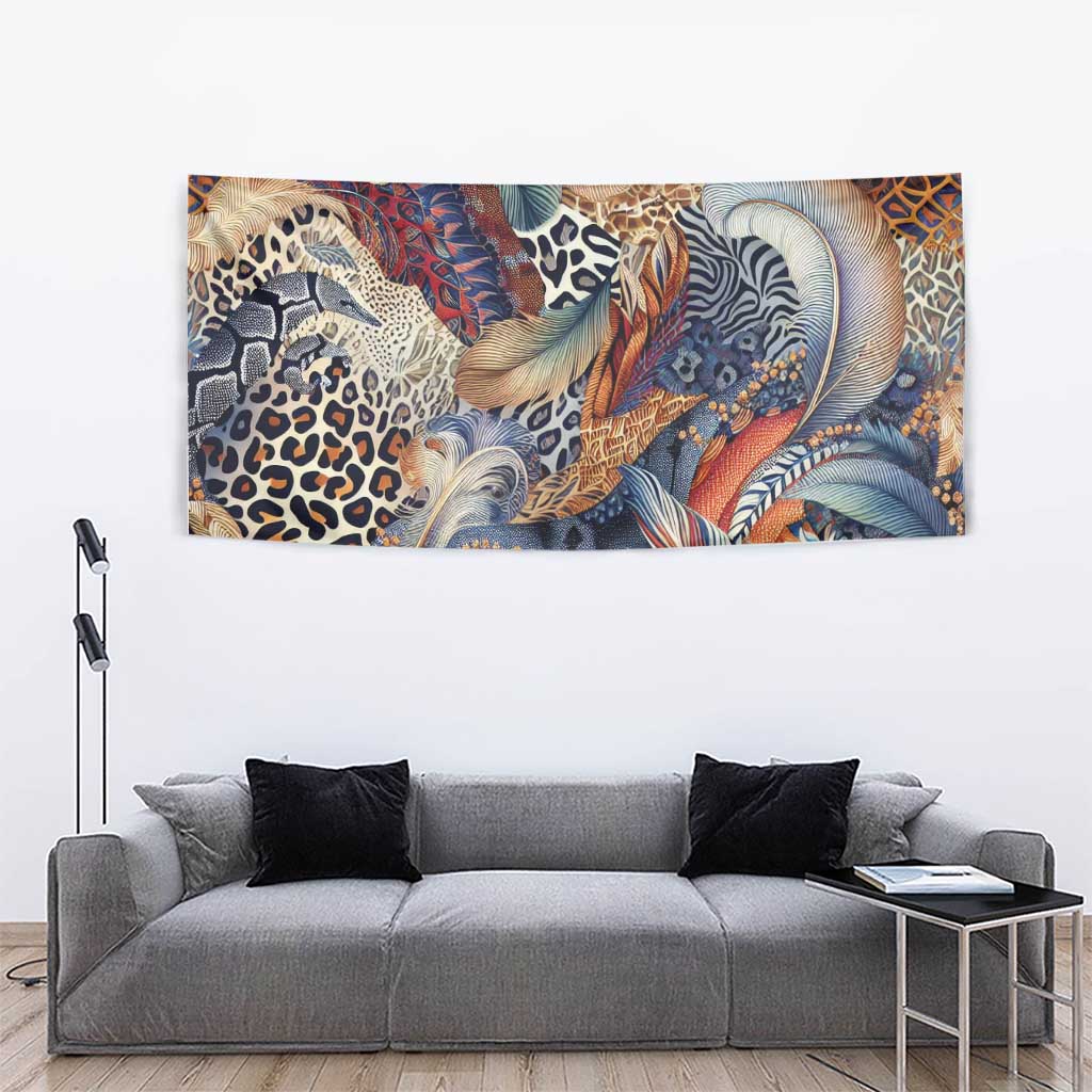 Wild Animal Skins Tapestry Unique Leopard Zebra And Snake Patterns - Wonder Print Shop