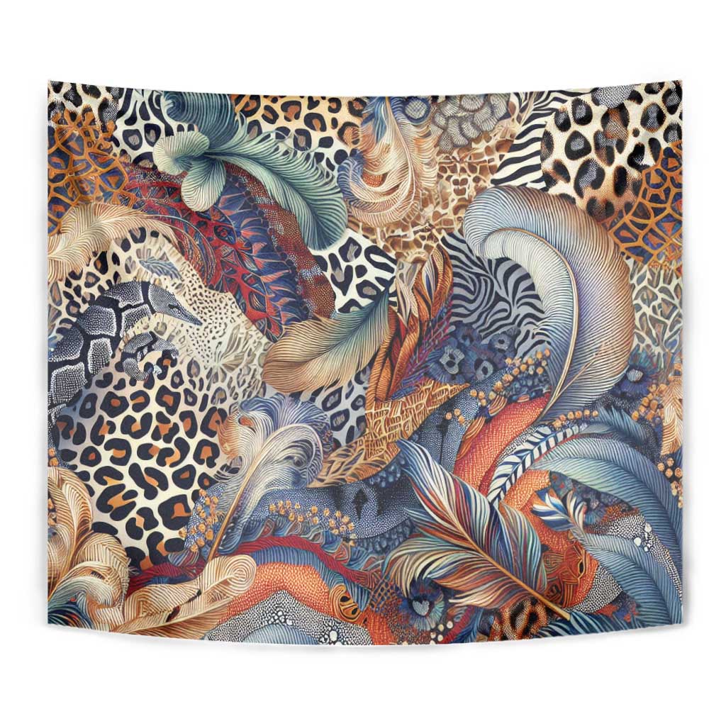 Wild Animal Skins Tapestry Unique Leopard Zebra And Snake Patterns - Wonder Print Shop