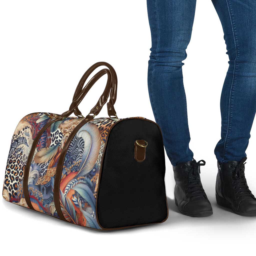 Wild Animal Skins Travel Bag Unique Leopard Zebra And Snake Patterns - Wonder Print Shop