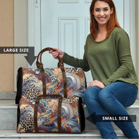 Wild Animal Skins Travel Bag Unique Leopard Zebra And Snake Patterns - Wonder Print Shop