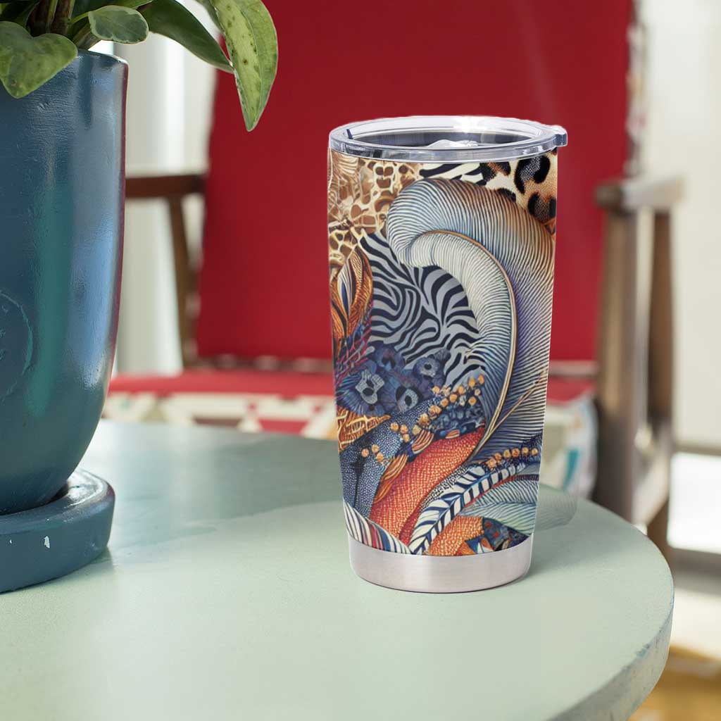 Wild Animal Skins Tumbler Cup Unique Leopard Zebra And Snake Patterns - Wonder Print Shop