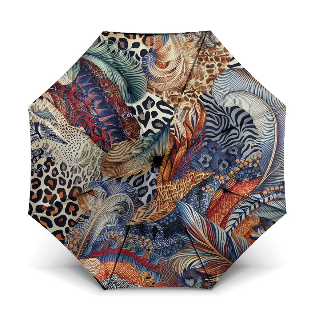 Wild Animal Skins Umbrella Unique Leopard Zebra And Snake Patterns - Wonder Print Shop