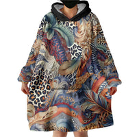 Wild Animal Skins Wearable Blanket Hoodie Unique Leopard Zebra And Snake Patterns - Wonder Print Shop