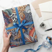 African Wild Animal Skins Wrapping Paper Unique Leopard Zebra And Snake Patterns - Wonder Print Shop