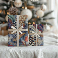 African Wild Animal Skins Wrapping Paper Unique Leopard Zebra And Snake Patterns - Wonder Print Shop