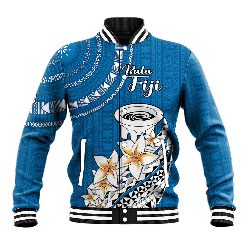 Bula Fiji Baseball Jacket Kava Bowl Tapa Tribal LT9 - Wonder Print Shop