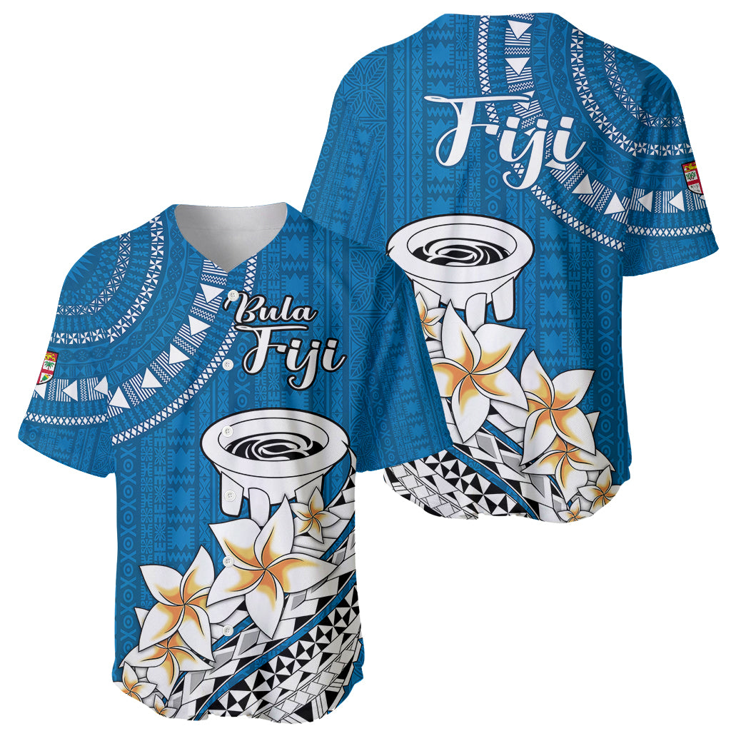 Bula Fiji Baseball Jersey Kava Bowl Tapa Tribal LT9 - Wonder Print Shop
