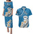 Bula Fiji Couples Matching Puletasi Dress and Hawaiian Shirt Kava Bowl Tapa Tribal LT9 - Wonder Print Shop