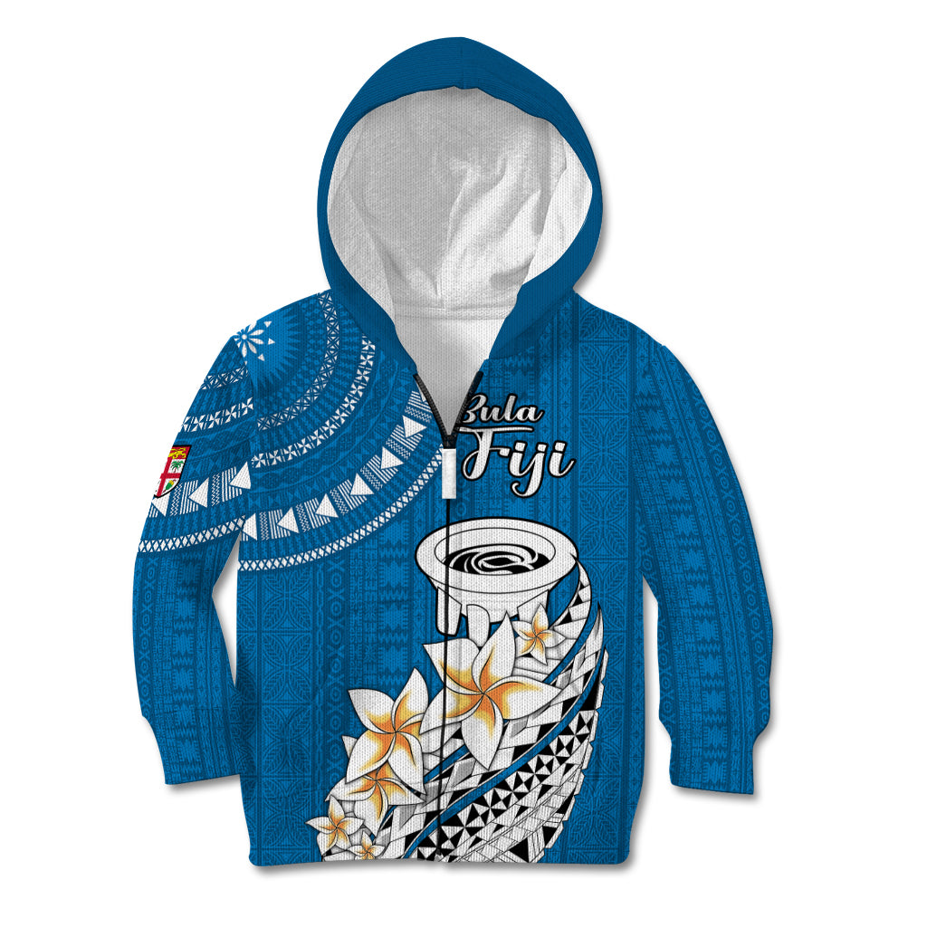 Bula Fiji Kid Hoodie Kava Bowl Tapa Tribal - Wonder Print Shop