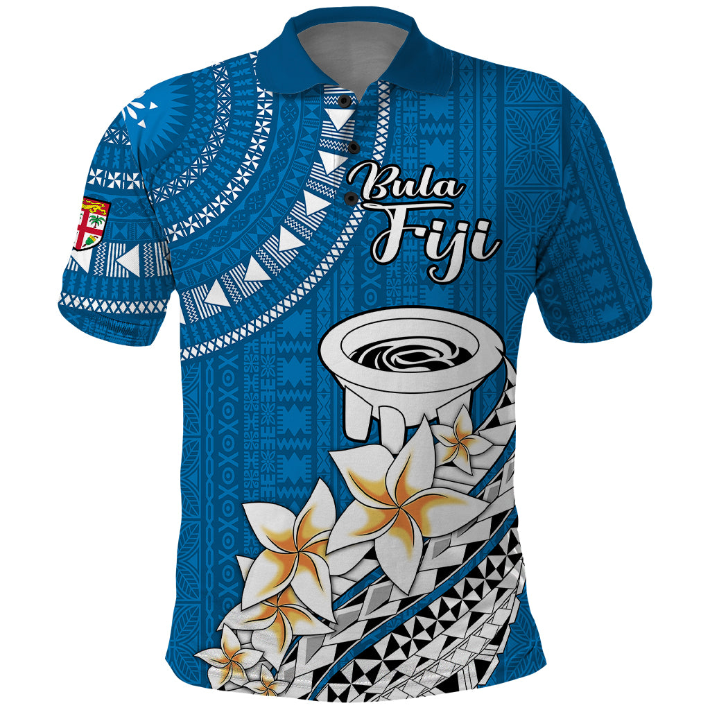 Bula Fiji Polo Shirt Kava Bowl Tapa Tribal - Wonder Print Shop
