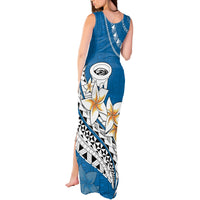 Bula Fiji Tank Maxi Dress Kava Bowl Tapa Tribal - Wonder Print Shop