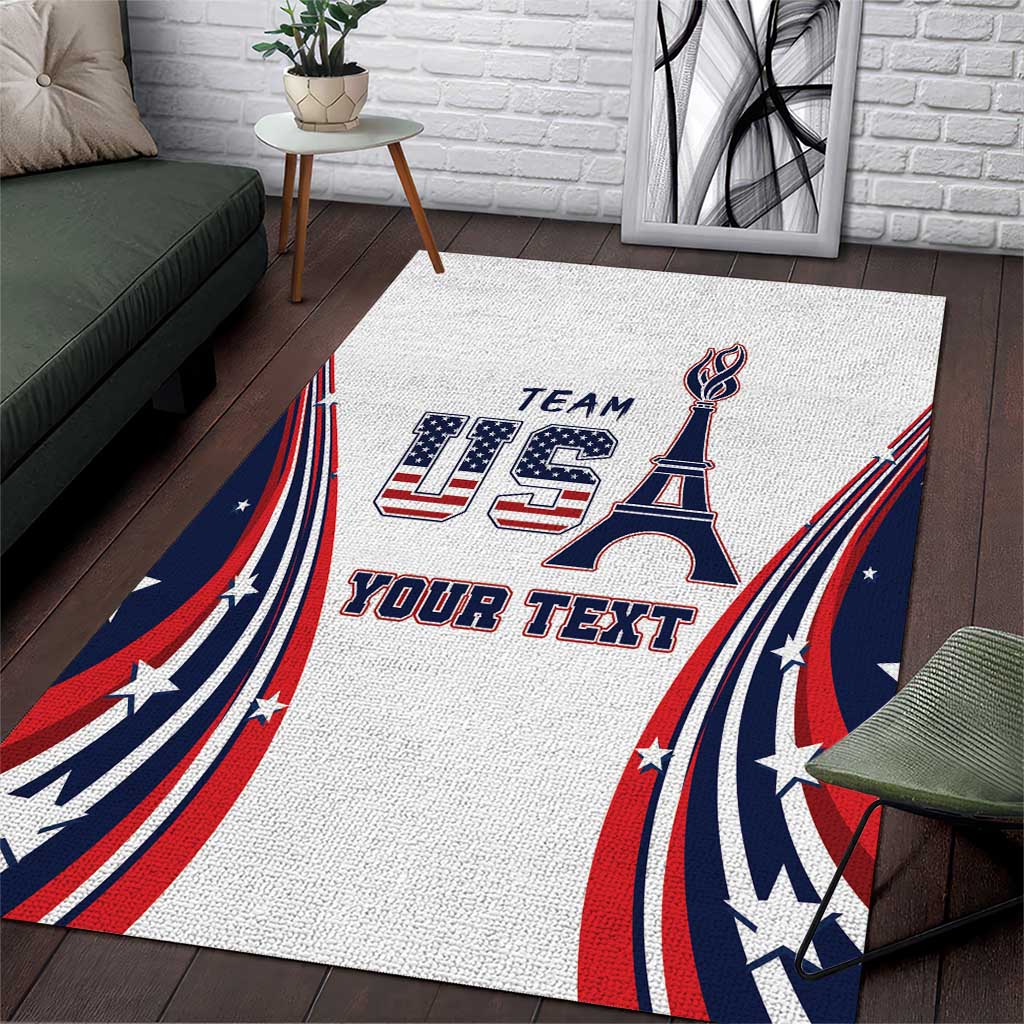 Personalized USA Make America Strong Again Area Rug Go Paris 2024 LT9 - Wonder Print Shop
