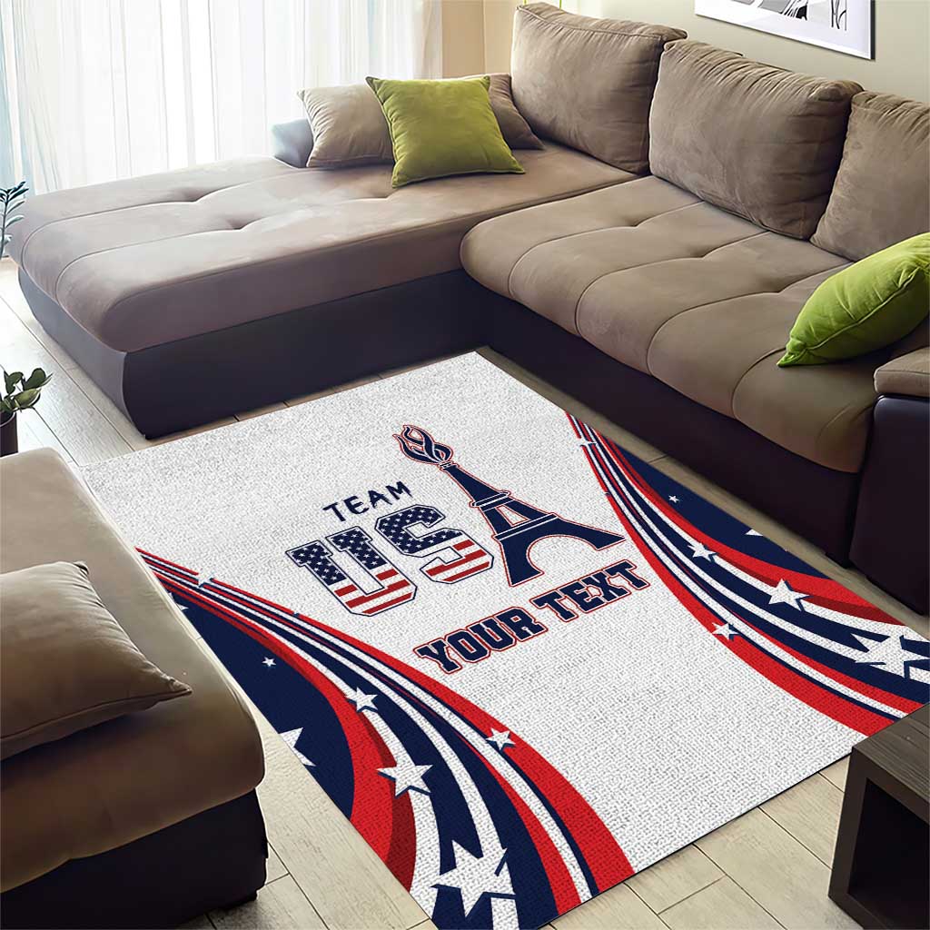Personalized USA Make America Strong Again Area Rug Go Paris 2024 LT9 - Wonder Print Shop