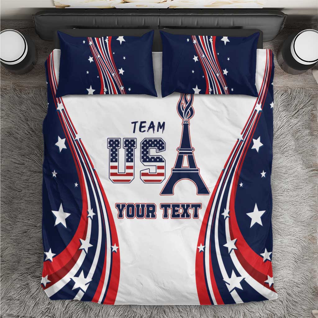 Personalized USA Make America Strong Again Bedding Set Go Paris 2024 LT9 - Wonder Print Shop