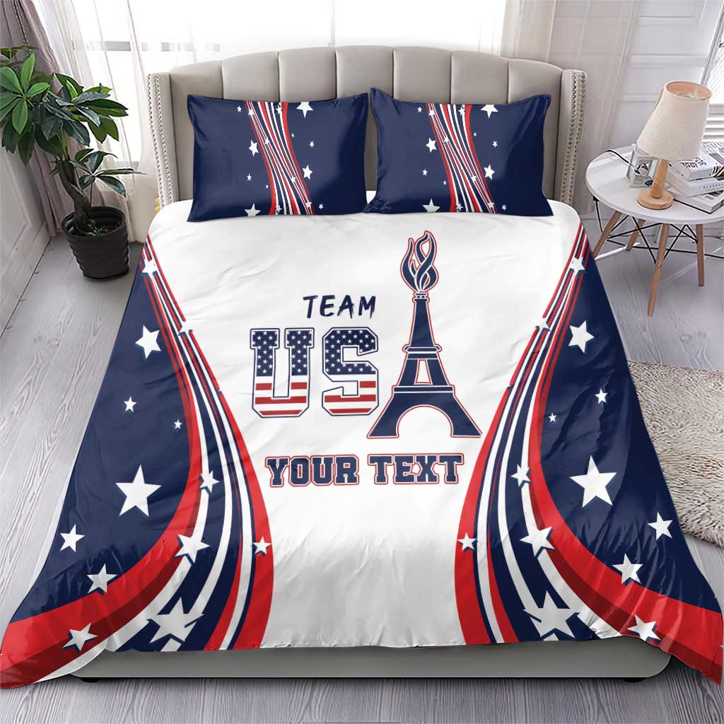 Personalized USA Make America Strong Again Bedding Set Go Paris 2024 LT9 - Wonder Print Shop