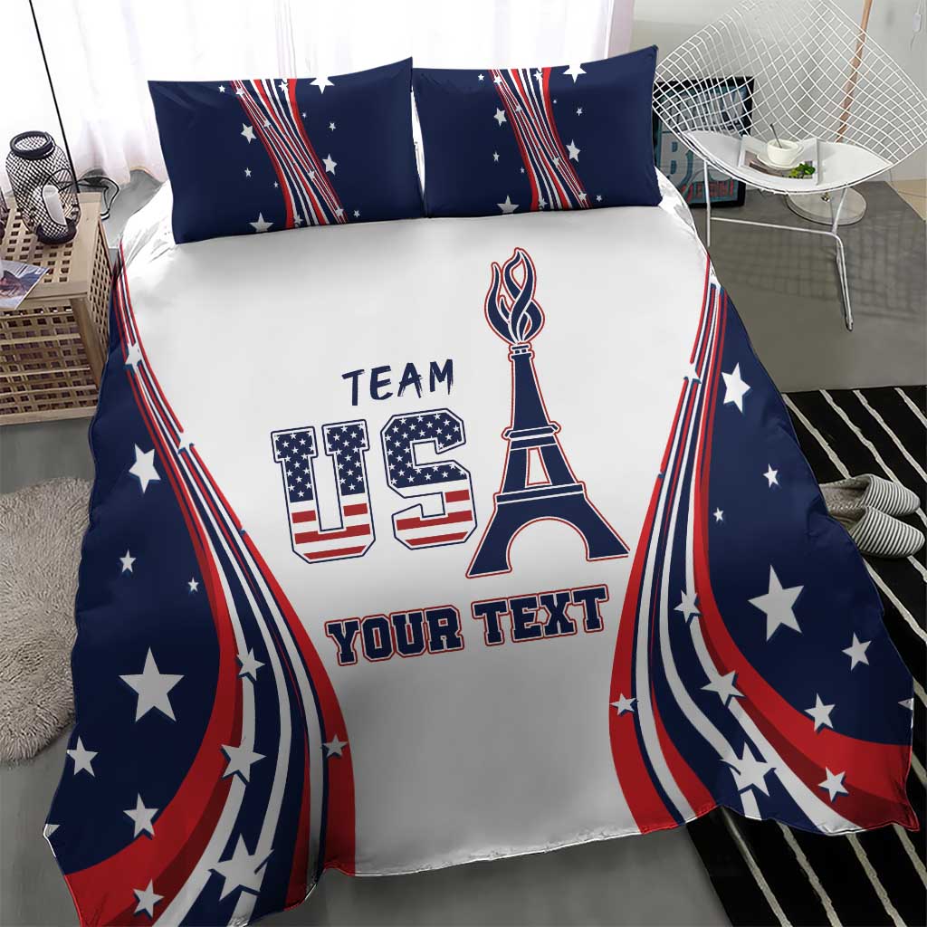Personalized USA Make America Strong Again Bedding Set Go Paris 2024 LT9 - Wonder Print Shop