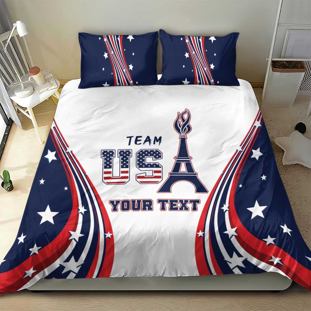 Personalized USA Make America Strong Again Bedding Set Go Paris 2024 LT9 - Wonder Print Shop
