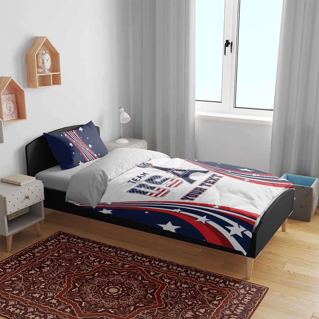 Personalized USA Make America Strong Again Bedding Set Go Paris 2024 LT9 - Wonder Print Shop
