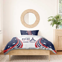 Personalized USA Make America Strong Again Bedding Set Go Paris 2024 LT9 - Wonder Print Shop