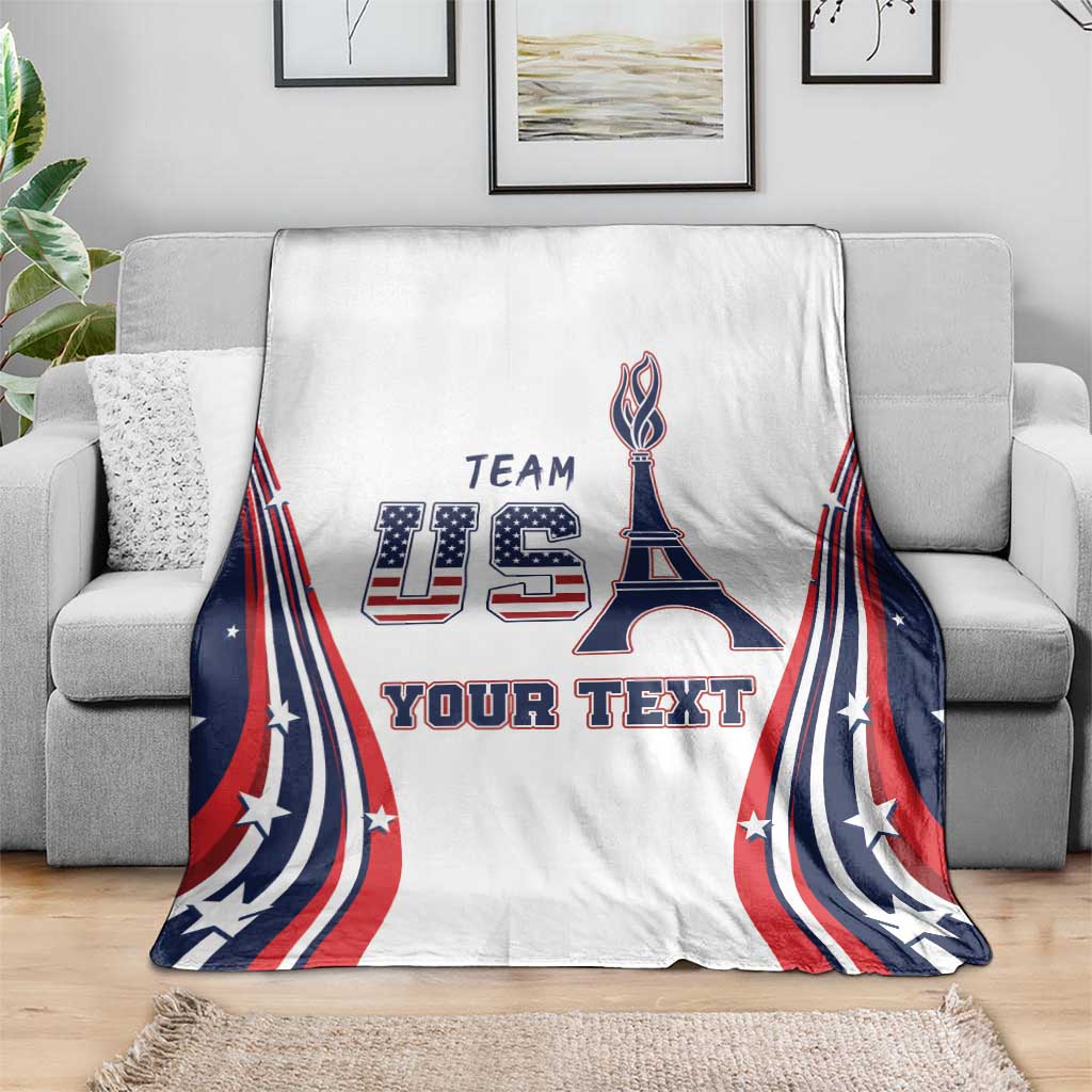 Personalized USA Make America Strong Again Blanket Go Paris 2024