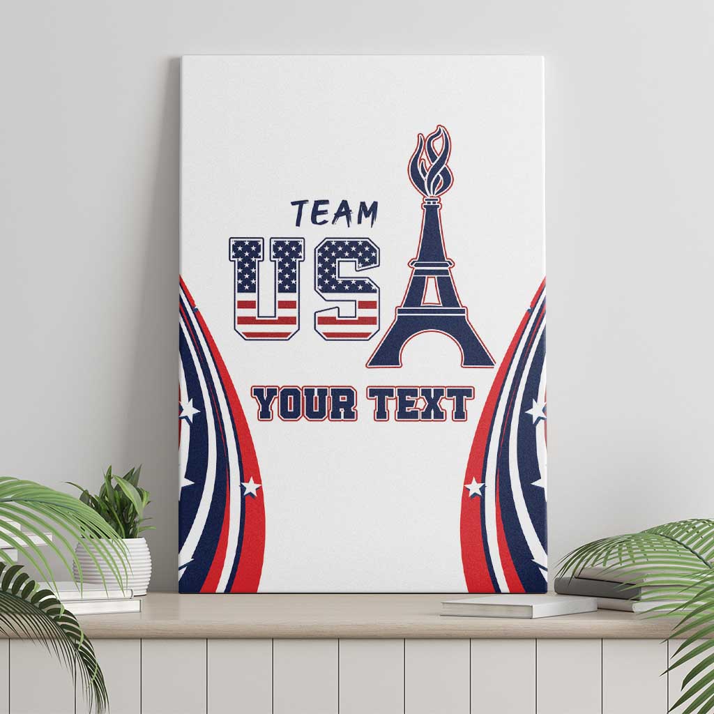 Personalized USA Make America Strong Again Canvas Wall Art Go Paris 2024 LT9 - Wonder Print Shop