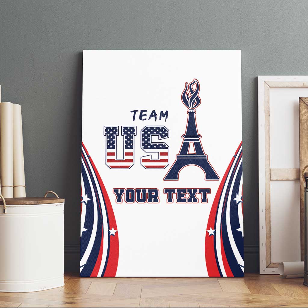 Personalized USA Make America Strong Again Canvas Wall Art Go Paris 2024 LT9 - Wonder Print Shop