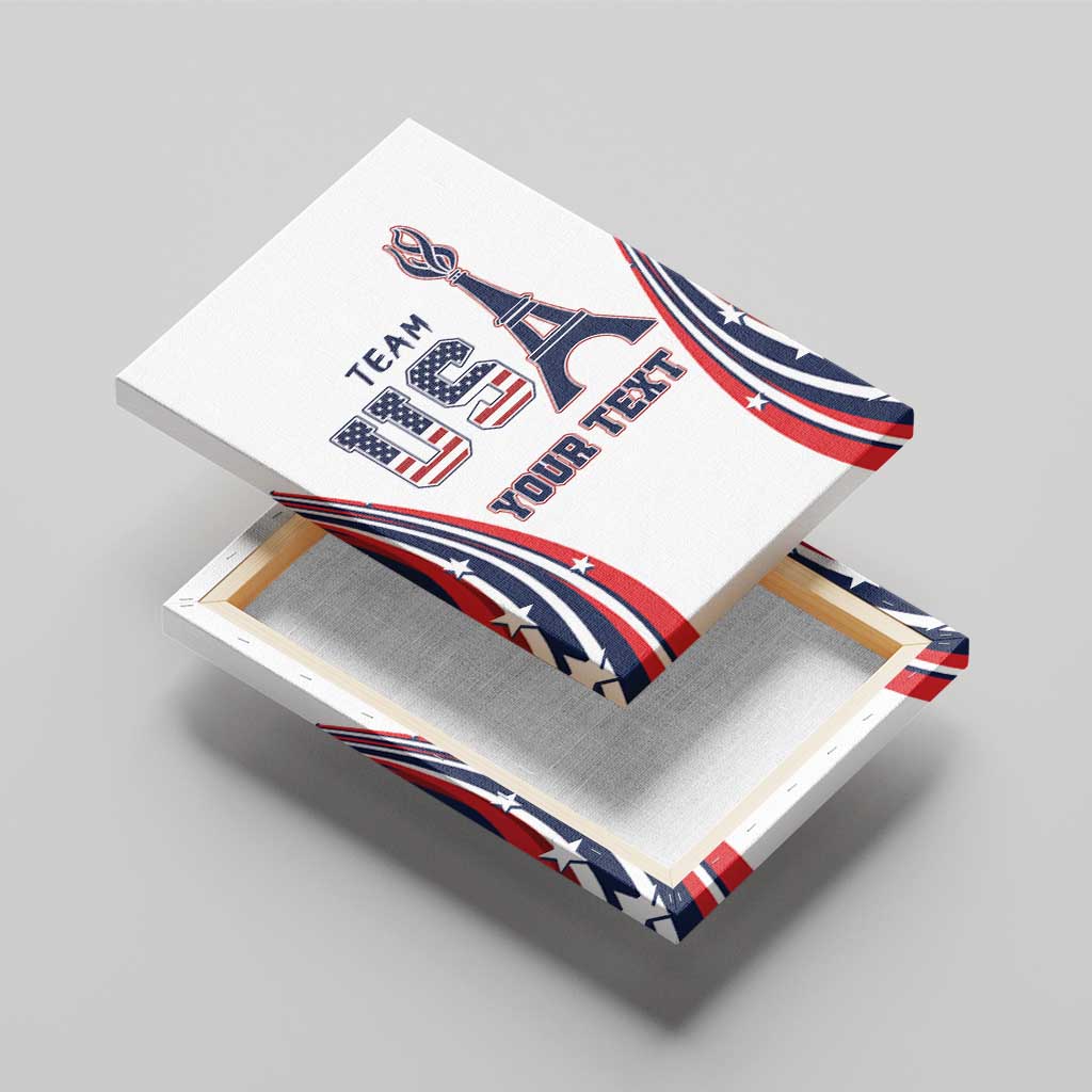 Personalized USA Make America Strong Again Canvas Wall Art Go Paris 2024 LT9 - Wonder Print Shop