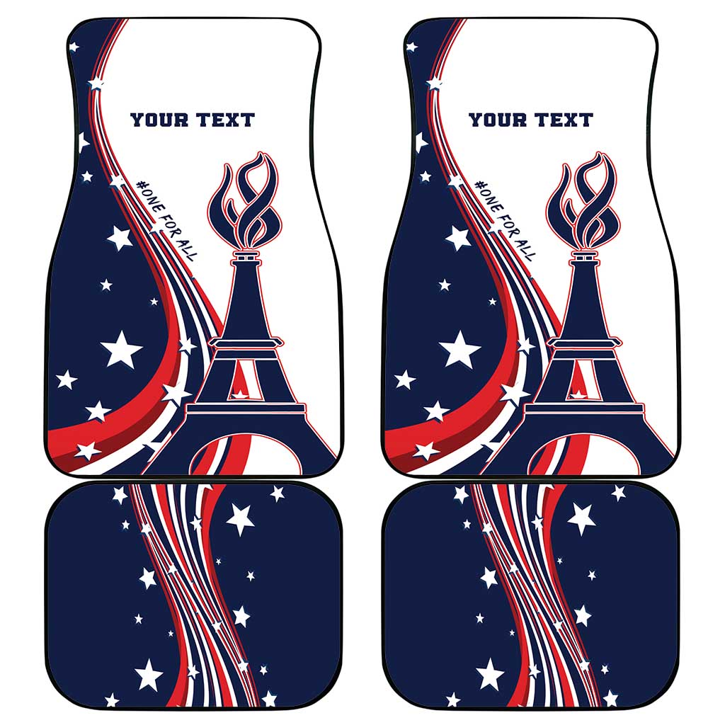 Personalized USA Make America Strong Again Car Mats Go Paris 2024 LT9 - Wonder Print Shop