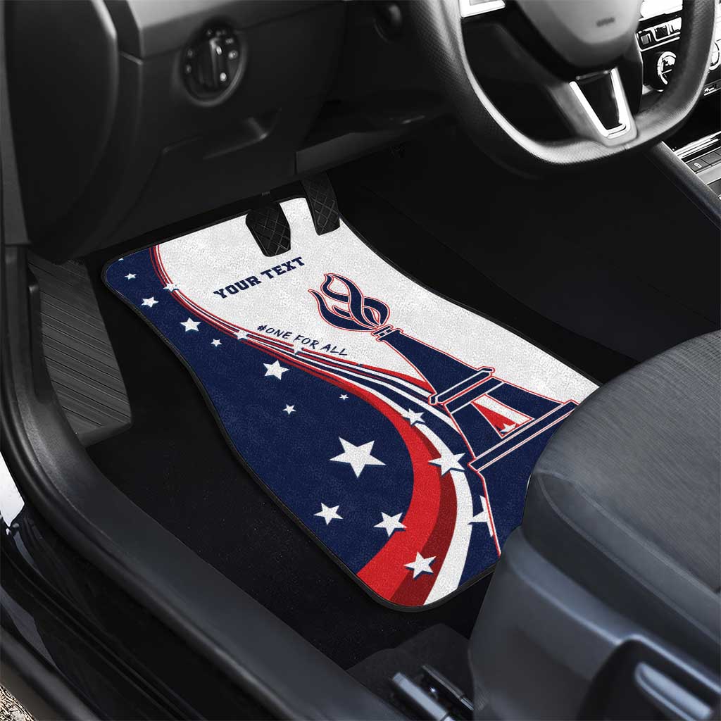 Personalized USA Make America Strong Again Car Mats Go Paris 2024 LT9 - Wonder Print Shop
