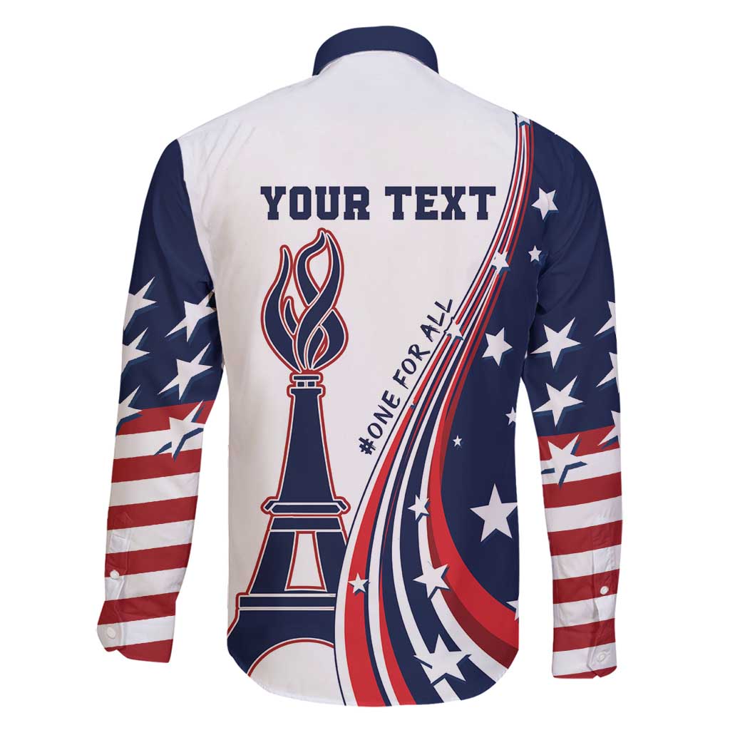 Personalized USA Make America Strong Again Family Matching Long Sleeve Bodycon Dress and Hawaiian Shirt Go Paris 2024 LT9 - Wonder Print Shop