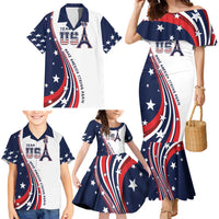Personalized USA Make America Strong Again Family Matching Mermaid Dress and Hawaiian Shirt Go Paris 2024 LT9 - Wonder Print Shop