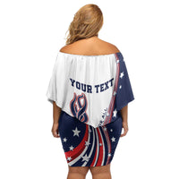 Personalized USA Make America Strong Again Family Matching Off Shoulder Short Dress and Hawaiian Shirt Go Paris 2024 LT9 - Wonder Print Shop