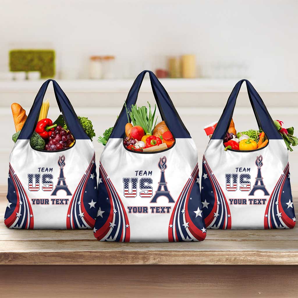 Personalized USA Make America Strong Again Grocery Bag