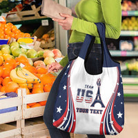 Personalized USA Make America Strong Again Grocery Bag