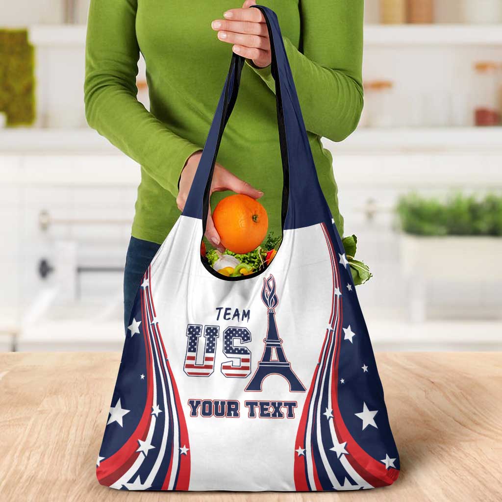 Personalized USA Make America Strong Again Grocery Bag