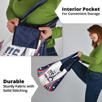 Personalized USA Make America Strong Again Grocery Bag