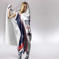 Personalized USA Make America Strong Again Hooded Blanket Go Paris 2024
