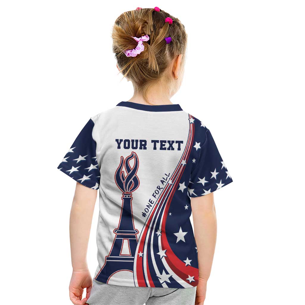 Personalized USA Make America Strong Again Kid T Shirt Go Paris 2024 - Wonder Print Shop