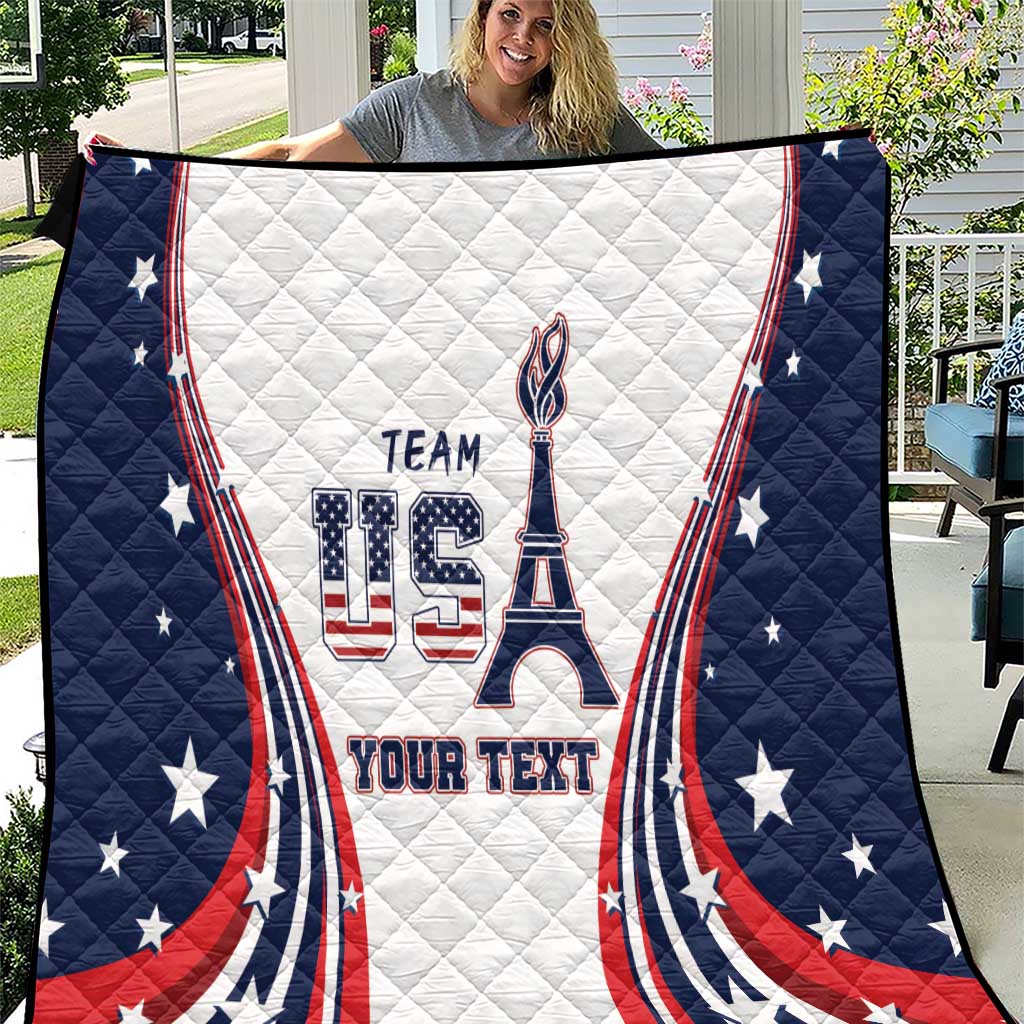 Personalized USA Make America Strong Again Quilt Go Paris 2024 - Wonder Print Shop