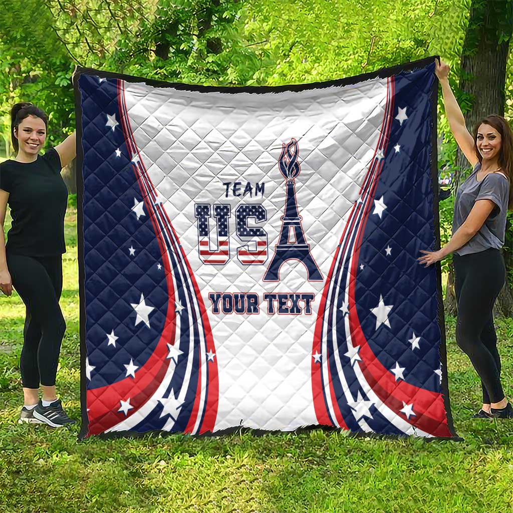 Personalized USA Make America Strong Again Quilt Go Paris 2024 - Wonder Print Shop