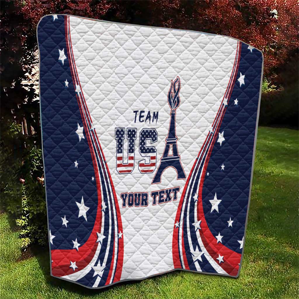 Personalized USA Make America Strong Again Quilt Go Paris 2024 - Wonder Print Shop