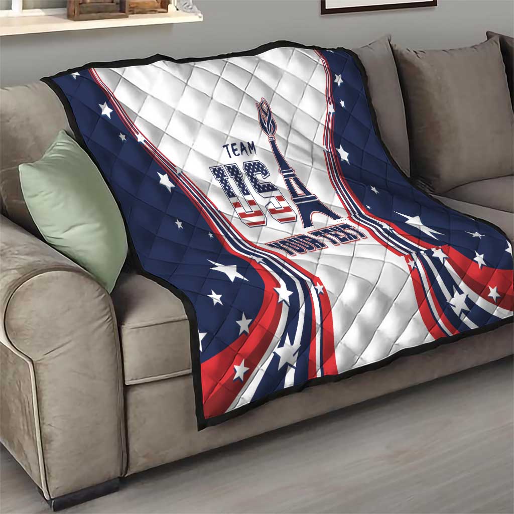 Personalized USA Make America Strong Again Quilt Go Paris 2024 - Wonder Print Shop