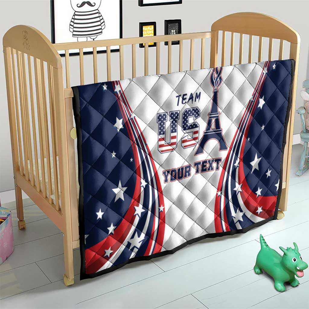 Personalized USA Make America Strong Again Quilt Go Paris 2024 - Wonder Print Shop
