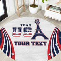Personalized USA Make America Strong Again Round Carpet Go Paris 2024