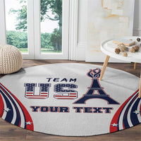 Personalized USA Make America Strong Again Round Carpet Go Paris 2024