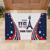 Personalized USA Make America Strong Again Rubber Doormat Go Paris 2024 - Wonder Print Shop